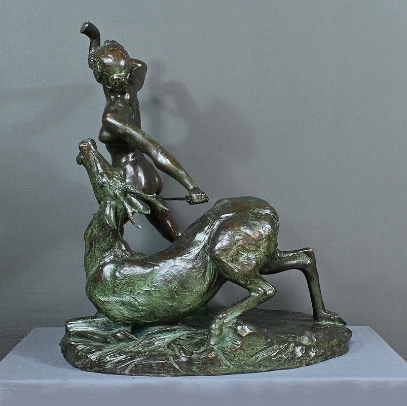 Important Bronze “Diane Chasseresse” By J. Geleyn – Early 20th Century photo Art