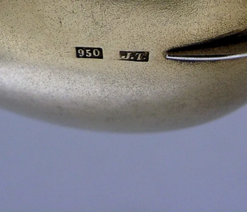 photo furniture Superb Sterling Silver Gilt Plique A Jour Caddy Spoon C1900 Norwegian Antique