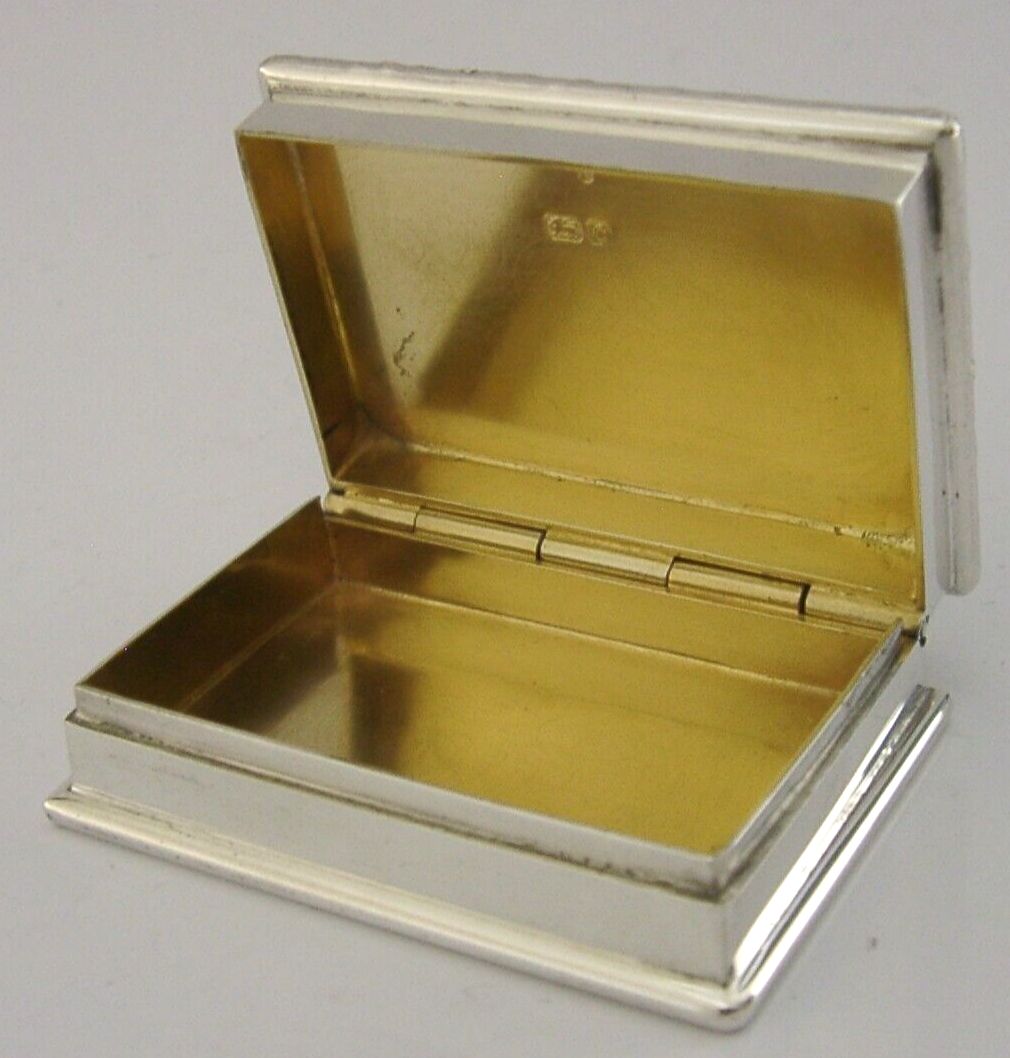 Rare Sterling Silver Enamel Fox Hunting Horse Riding Box 1977 photo vinterior