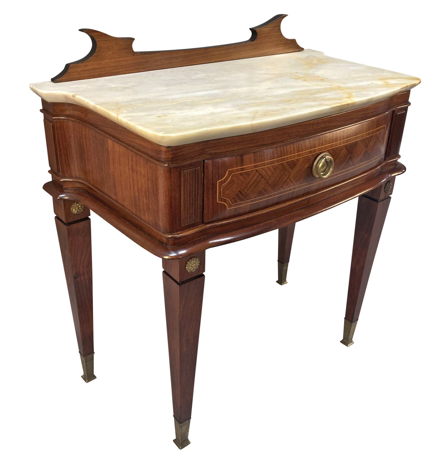 A Pair Of Paolo Buffa Night Stands With Marble Tops photo furniture