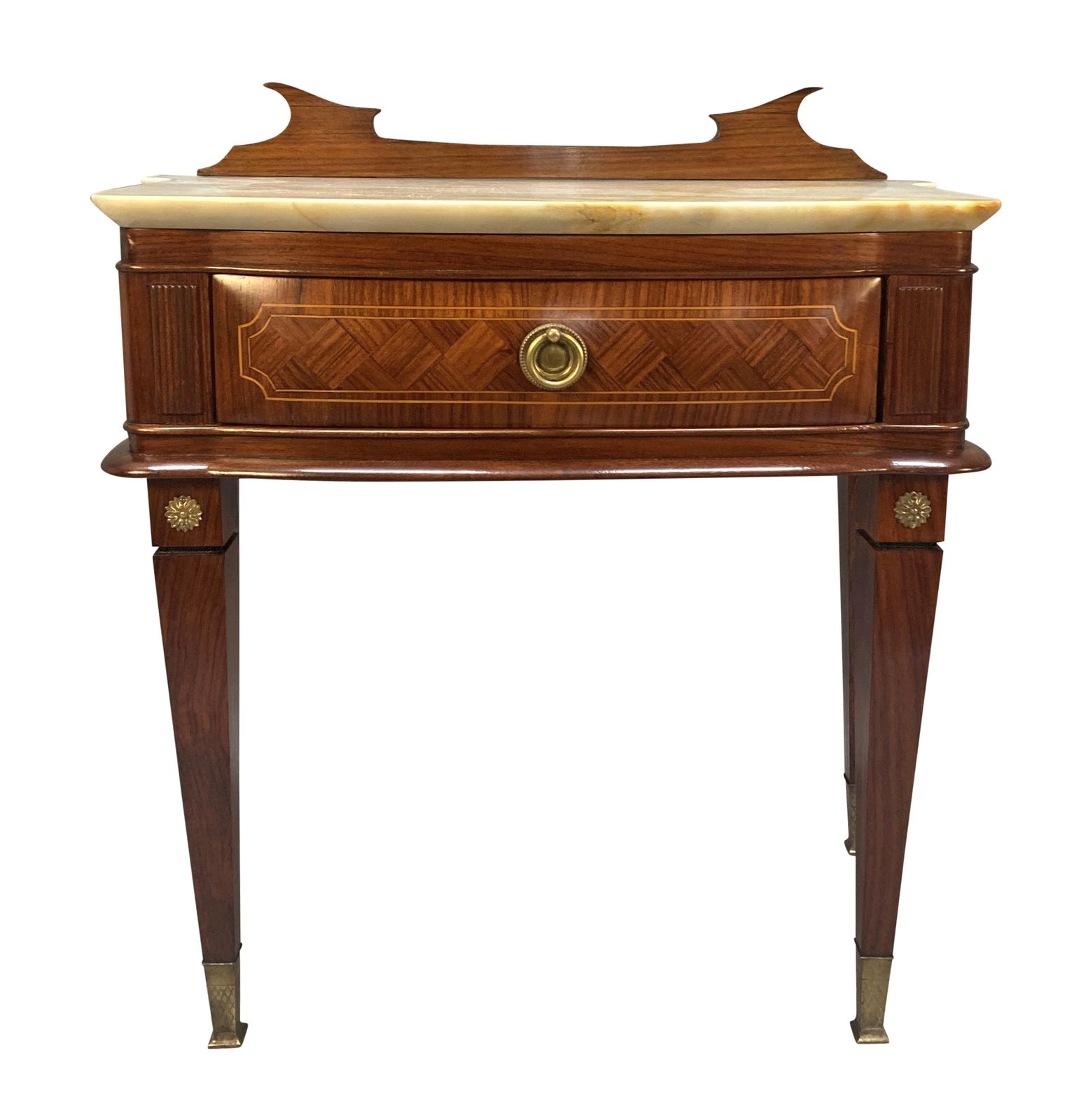 A Pair Of Paolo Buffa Night Stands With Marble Tops photo vintage