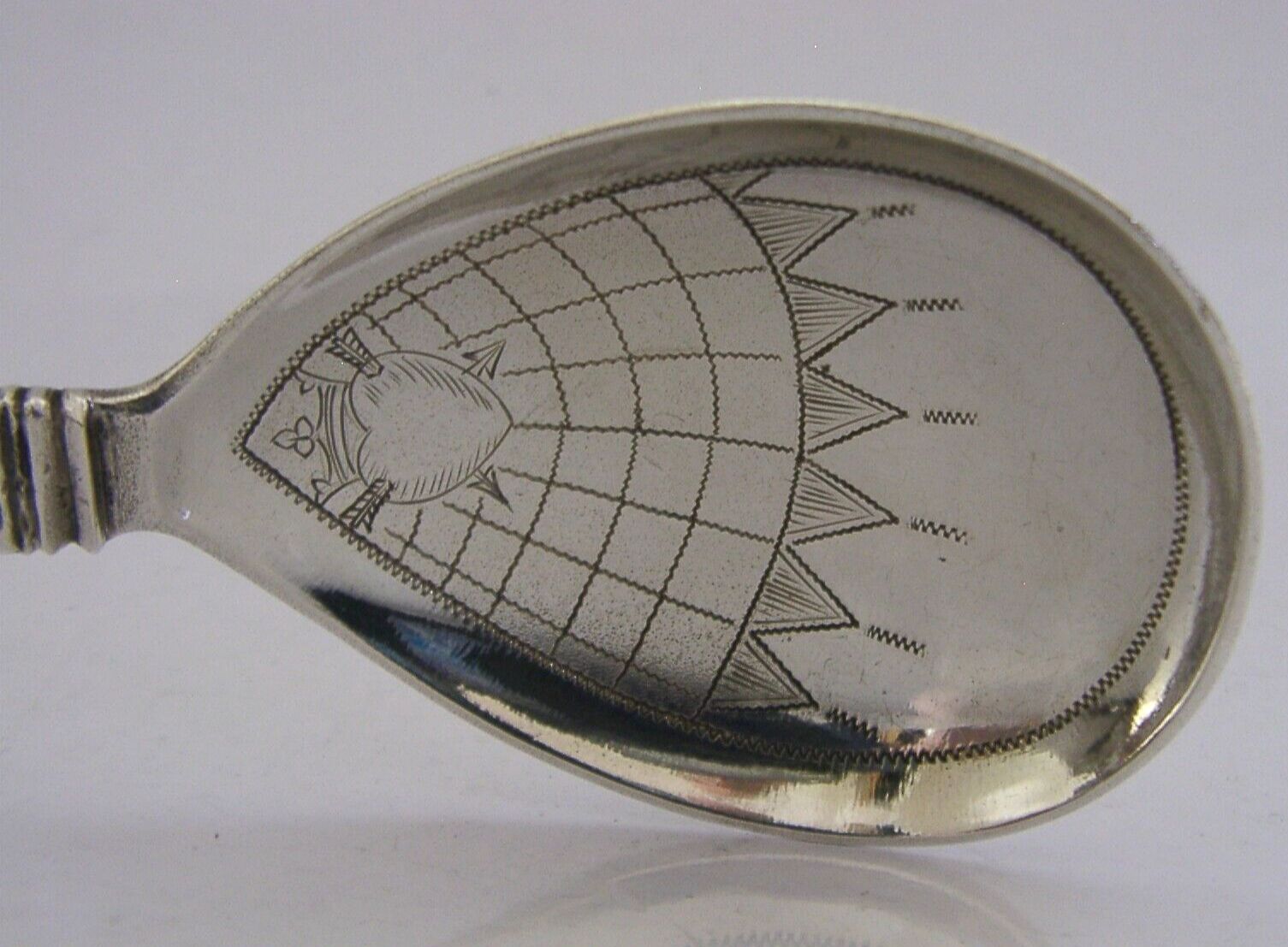 Large Marius Hammer Norwegian Antique Silver 830s Baptism Spoon 56g Norway C1900 photo for sale