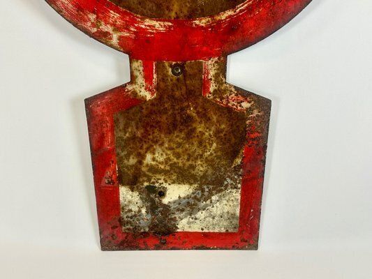 Antique German Military Road Sign, 1940s photo for sale