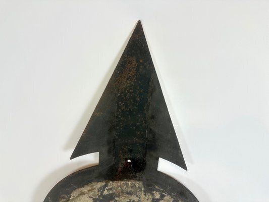 Antique German Military Road Sign, 1940s photo vinterior