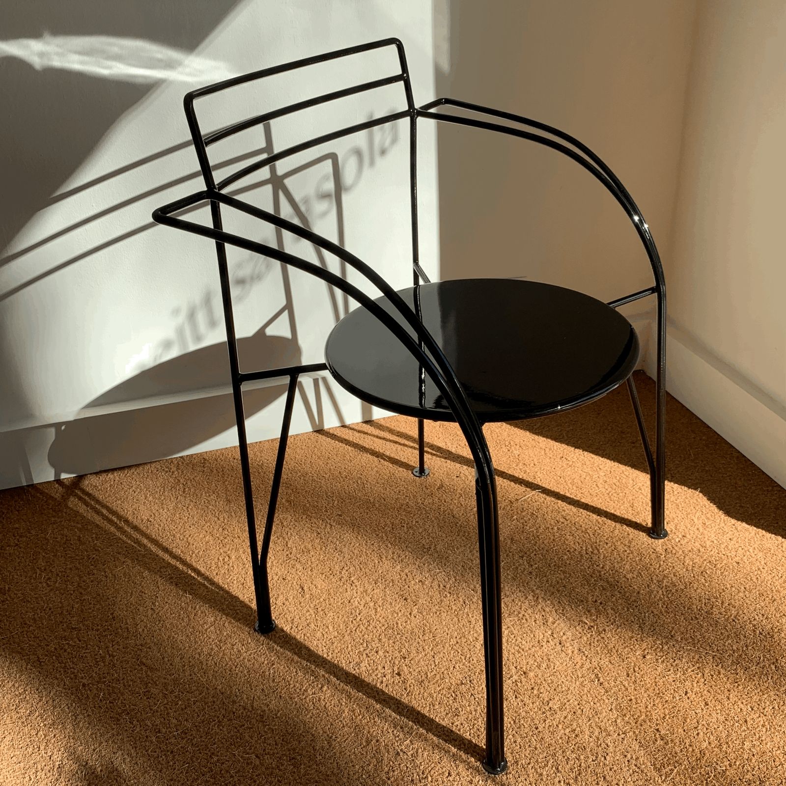 Pascal Mourgue Metal Armchairs, France, 1980s photo Furniture