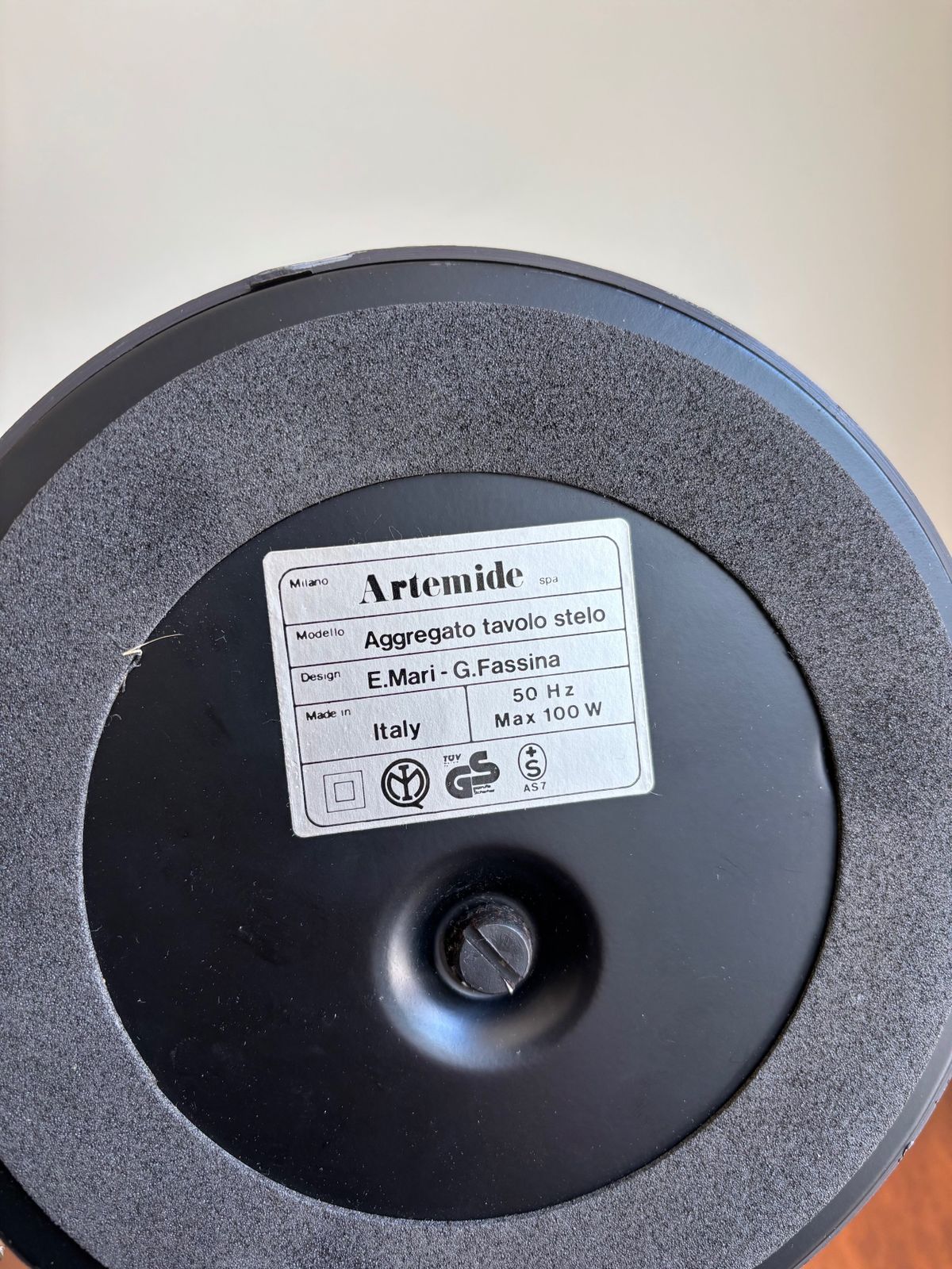 Artemide Metal Table Lampsm Italy, 1976s photo for sale