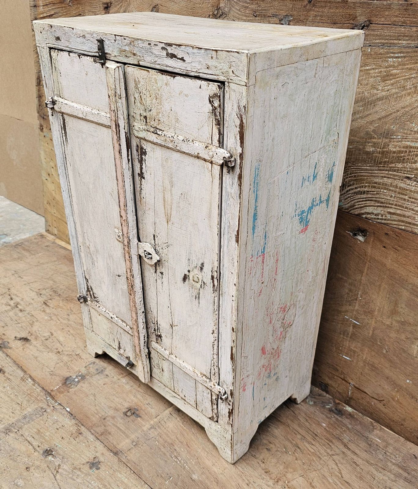 Antique Bedside Cabinet   Tribal Cabinet In Burmese Teak photo 301.0