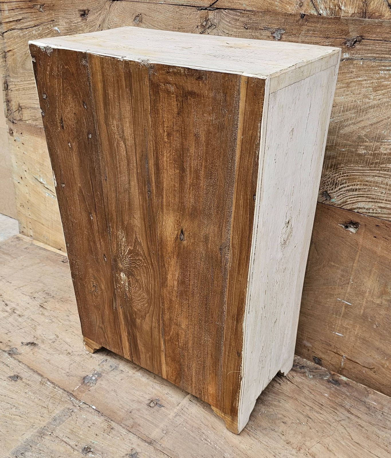 photo furniture Antique Bedside Cabinet   Tribal Cabinet In Burmese Teak