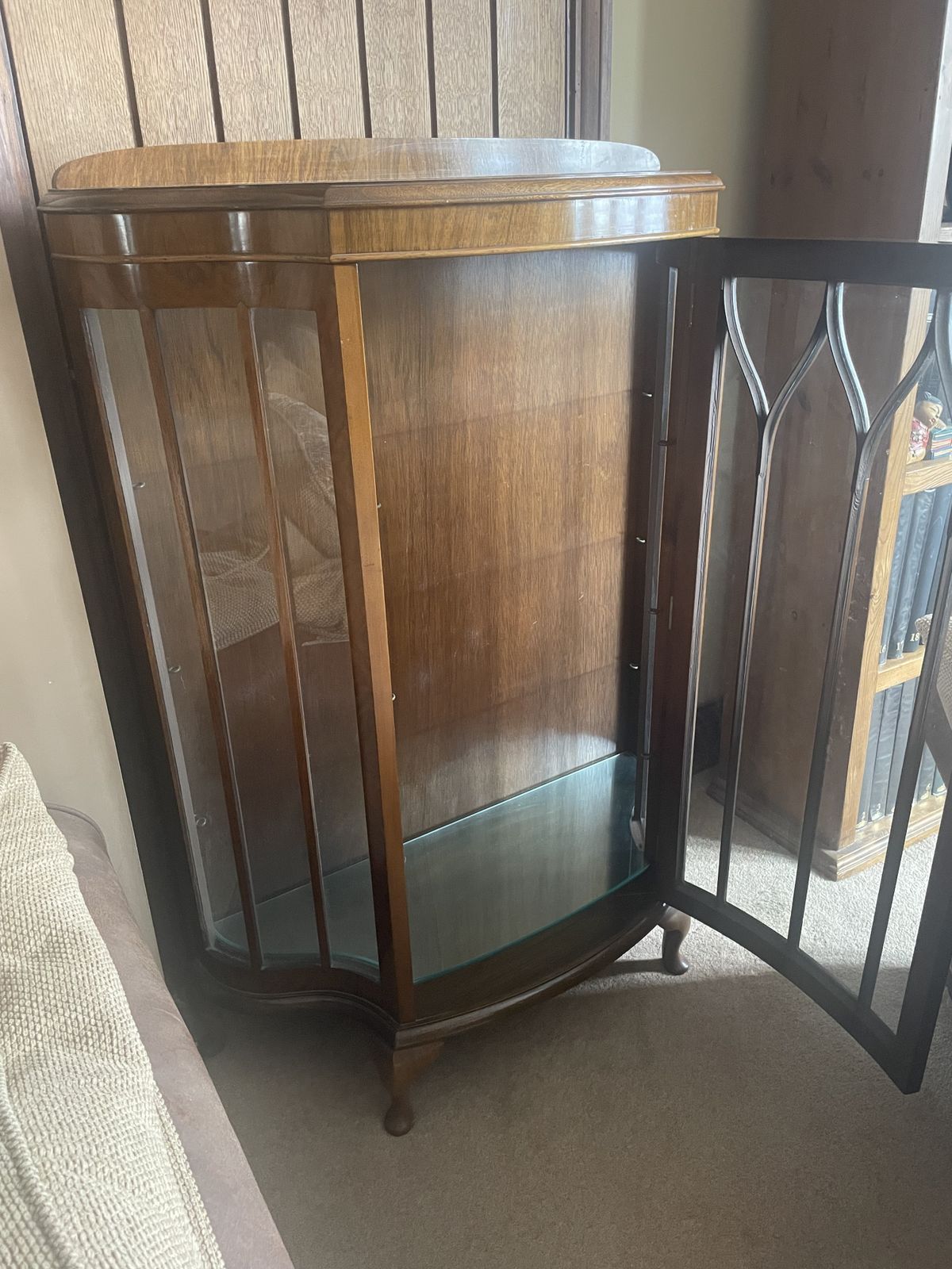 Queen Anne Glass Display Cabinet photo furniture