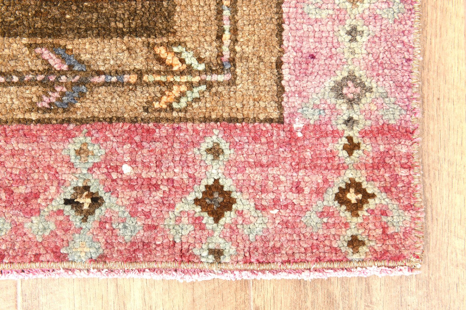 5'1x11'7 Ft, Vintage Turkish Wide Runner, Handmade, Soft Wool, Stair Rugs, Hallway Carpet, Woven Oushak Rug, Brown Orange Tones photo 710.0