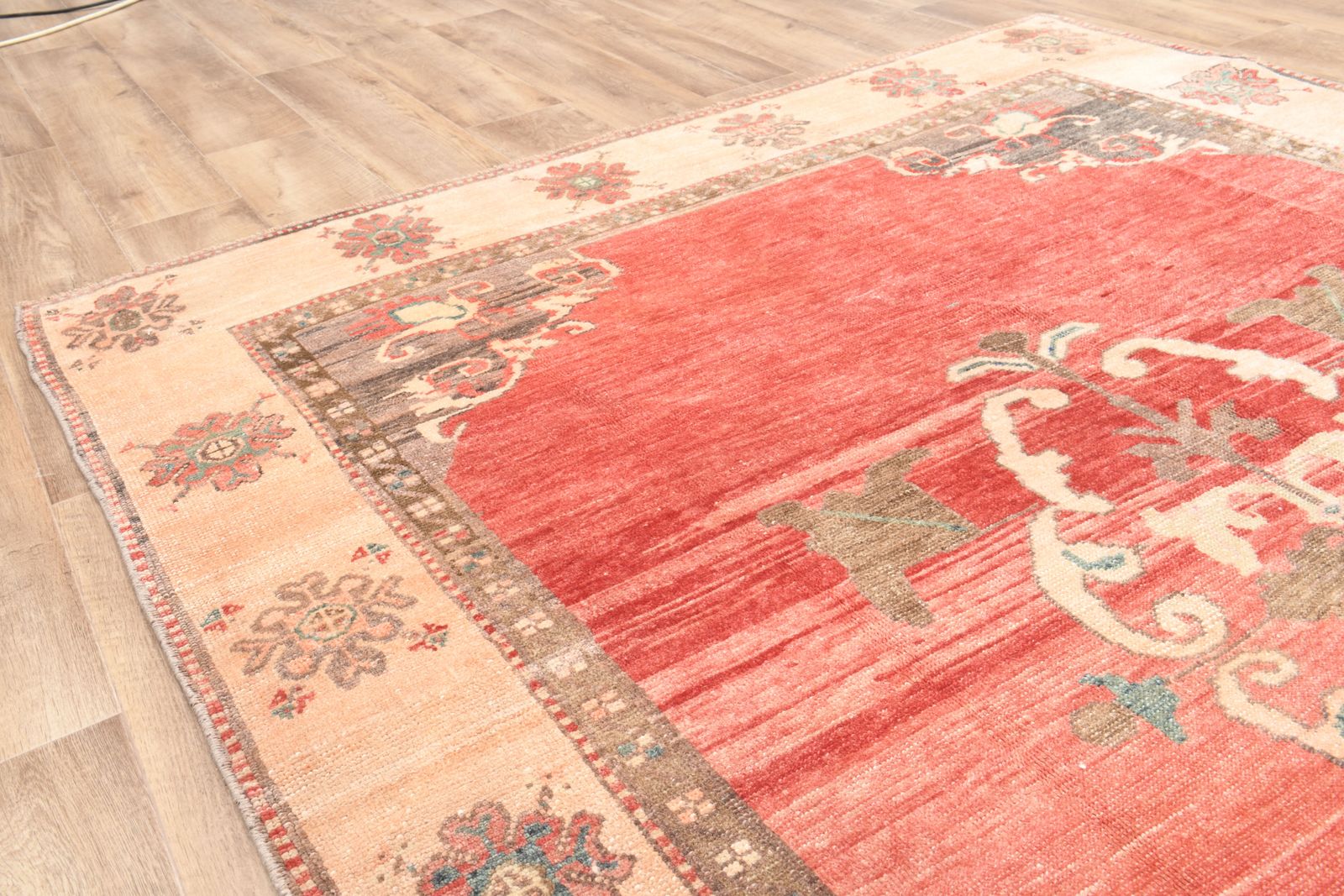 5'3x12 Ft, Shabby Decor Vintage Wide Runner, Washable, Organic Wool, Eco Friendly, Hallway Rug, Turkish Rugs, Handmade photo buy