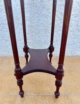 Mid Century French Wood Oval Side Table, 1950s photo buy
