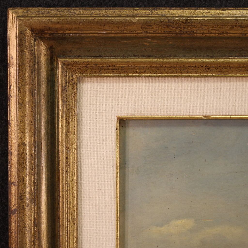 Art Small Signed Landscape Painting From The 20th Century photo