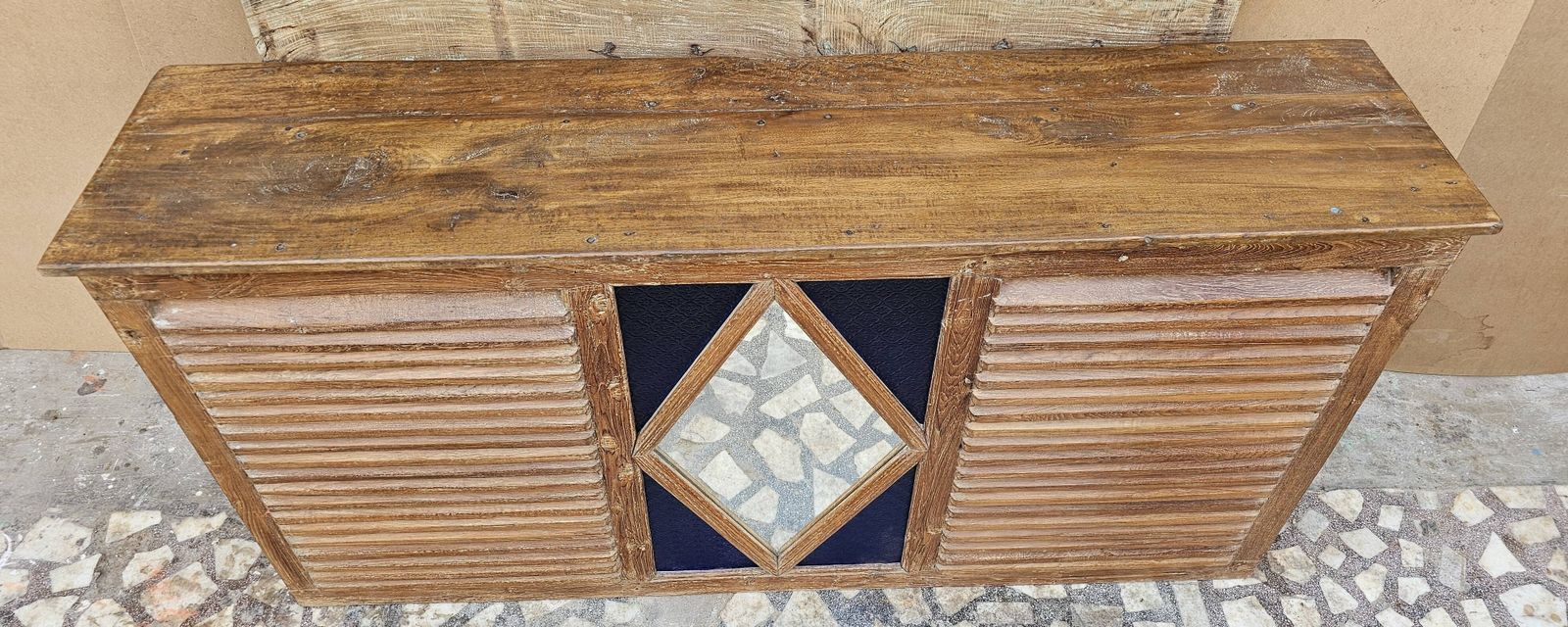 Old Shopkeeper's Counter In Burmese Teak photo vinterior