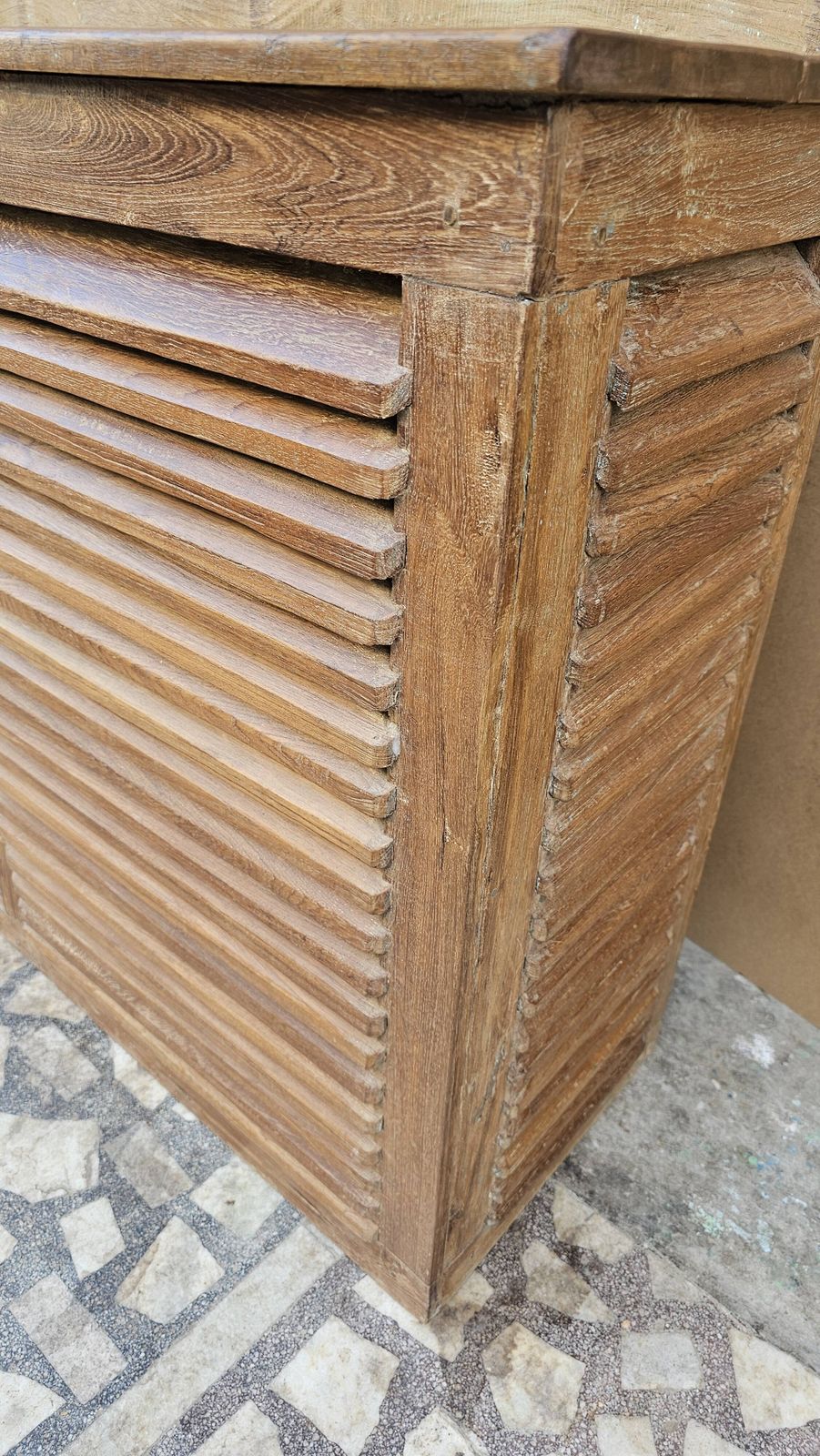 Old Shopkeeper's Counter In Burmese Teak photo vintage