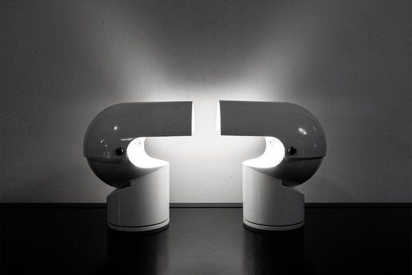 Pileino Tafellamp Van Gae Aulenti Voor Artemide, 1972, Set Van 2 photo Verlichting