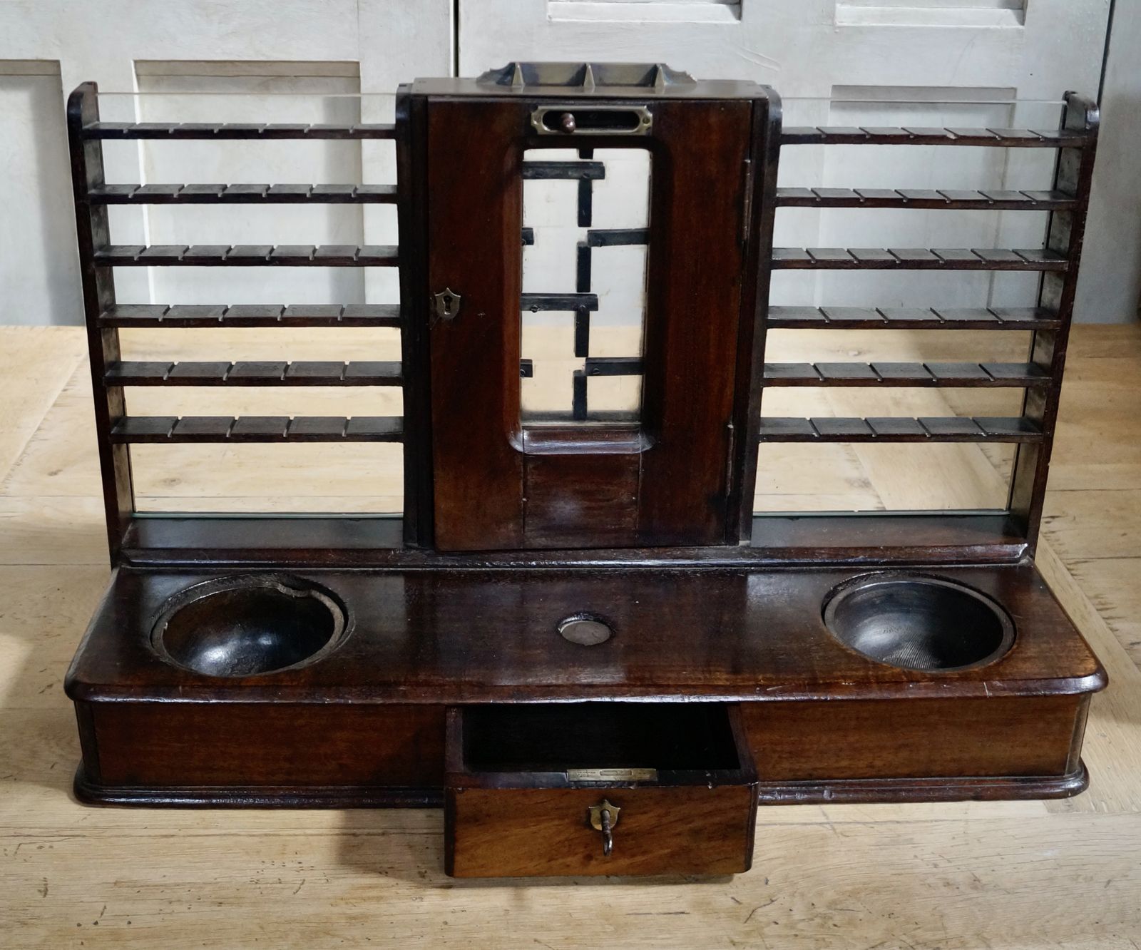 Rare Victorian Mahogany Cox’s Patent Till photo for sale