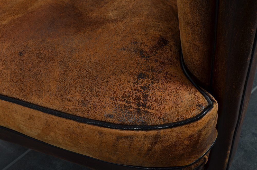 Dutch Sheepskin Lounge Chair, 1980s photo Furniture