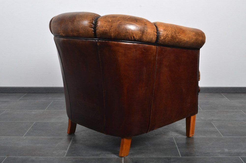 photo for sale Dutch Sheepskin Lounge Chair, 1980s