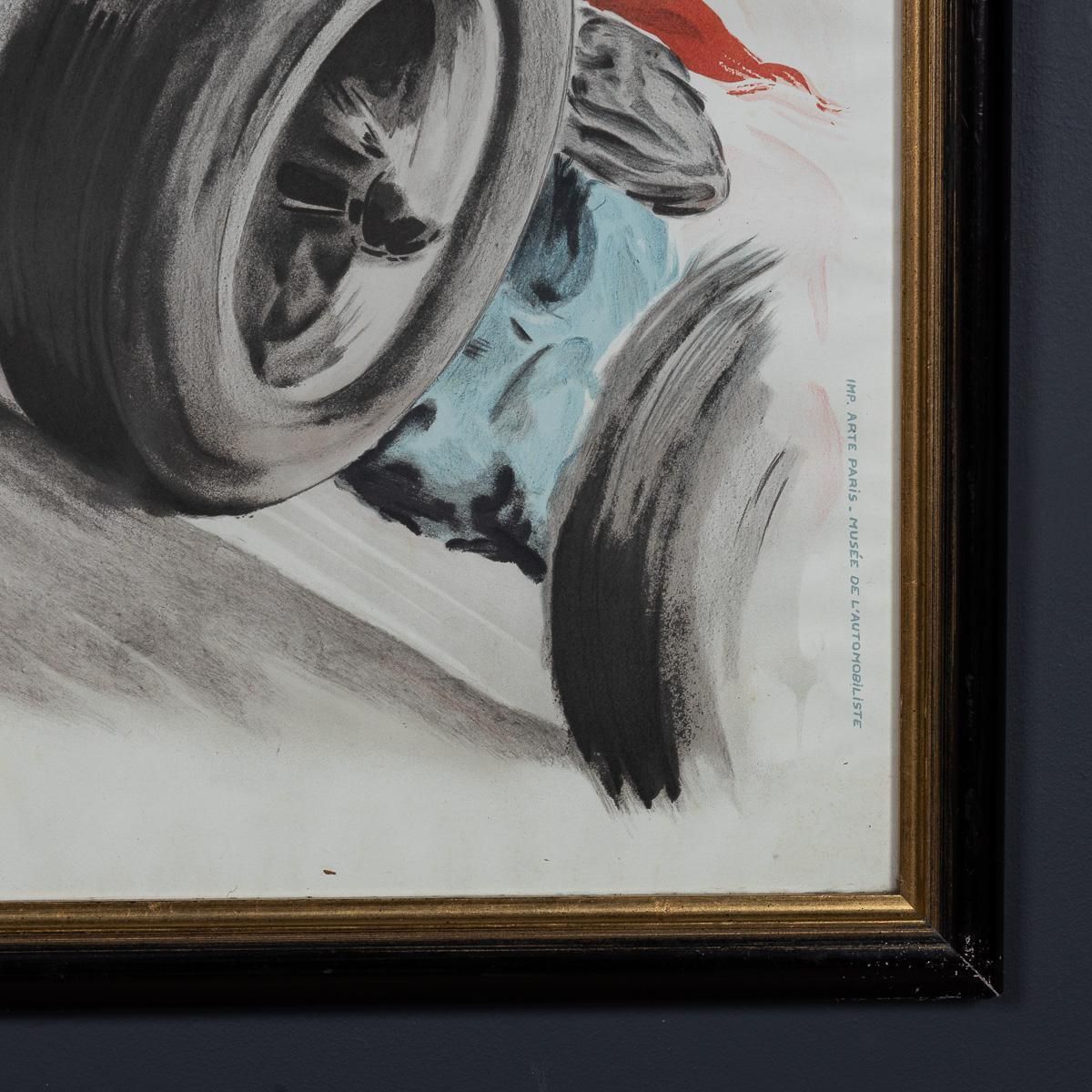photo buy Vintage 20thc Framed 1948 Monaco Grand Prix Poster By Georges Hamel C.1985