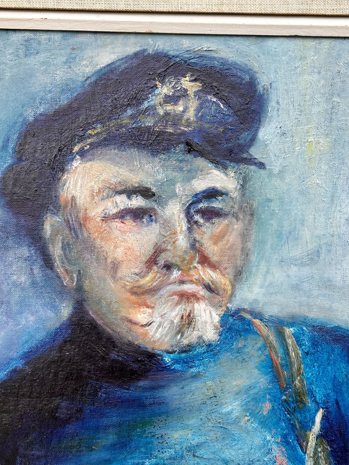 Mid Century Oil On Board Of Captain, Signed Rubin photo furniture