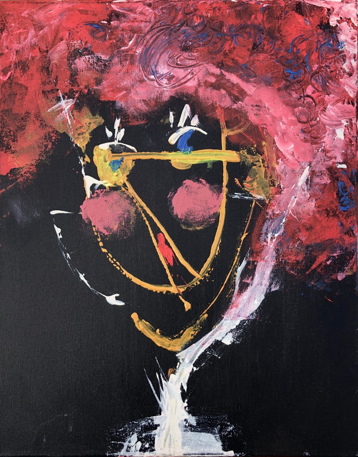 Nerea Chaos The Woman Who Smiles For No Reason Oil On Canvas