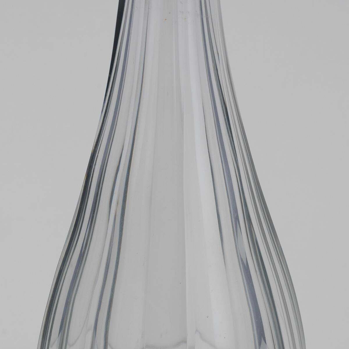 Stunning 20th Century French Art Deco Solid Silver & Cut Glass Decanter C.1920 photo vintage
