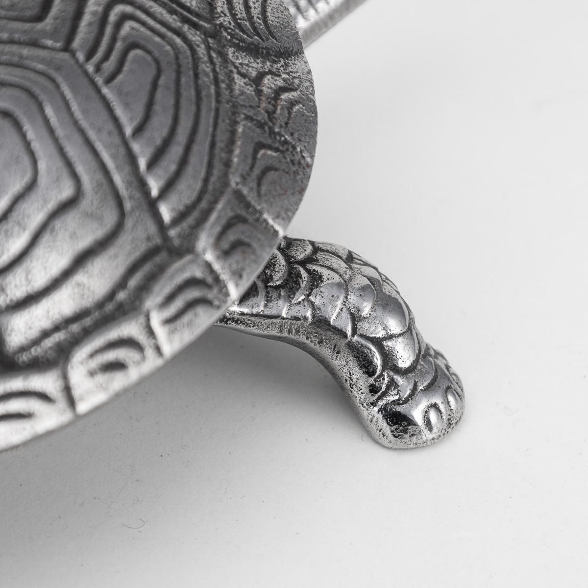 photo buy Antique 20th Century English Novelty Cast Iron Tortoise Desk Bell C.1910