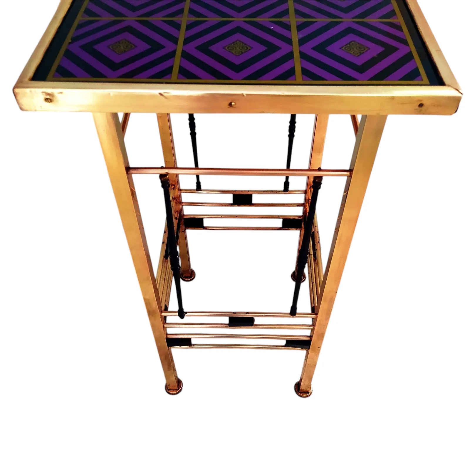 Early 20th Century Brass Pedestal,Art Deco Style.
