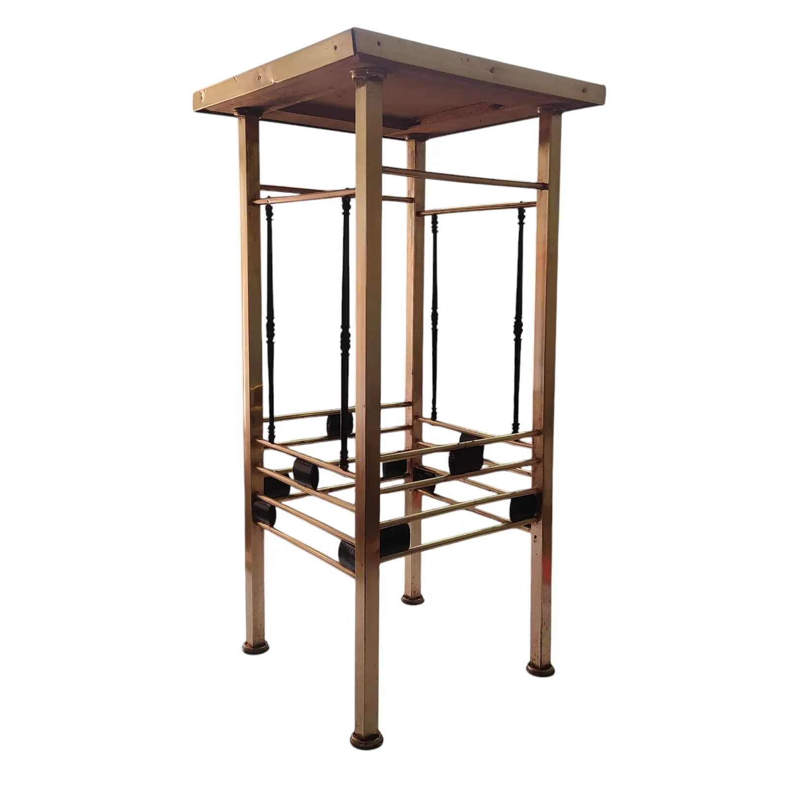 photo for sale Early 20th Century Brass Pedestal,Art Deco Style.