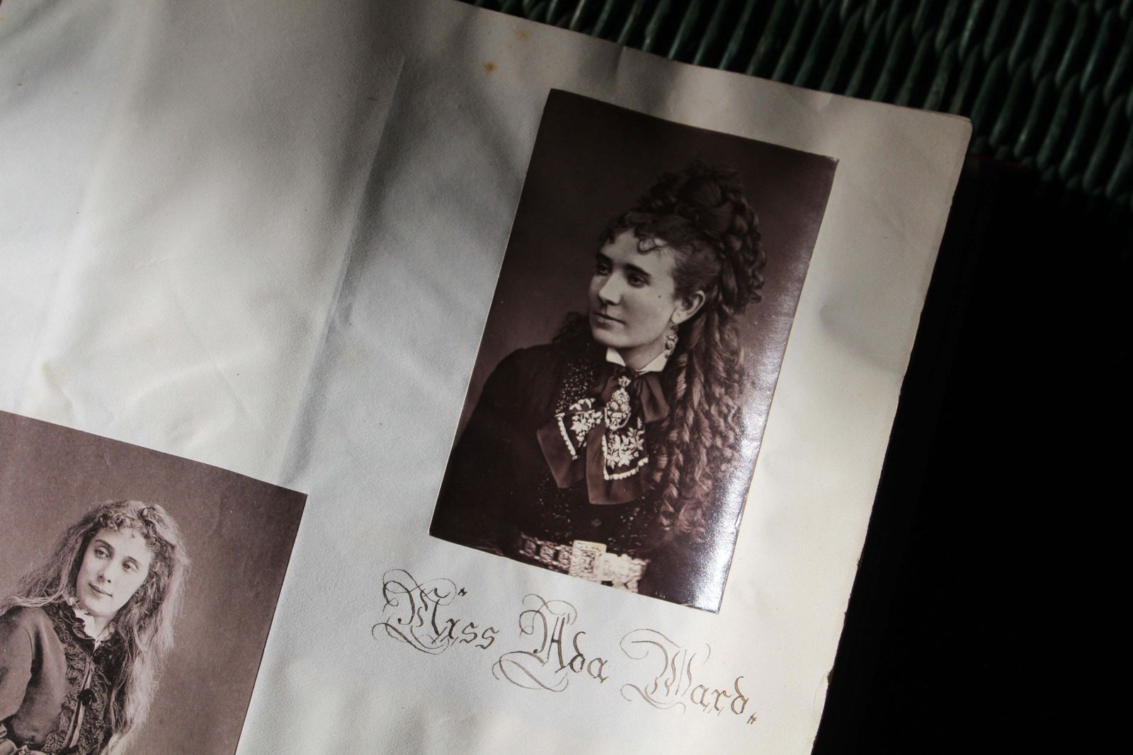 photo furniture 19th C Theatre Interest Photograph Album Of Actors & Actresses Circa 1880