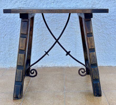 Vintage Castilian Worktable, 1950s photo furniture