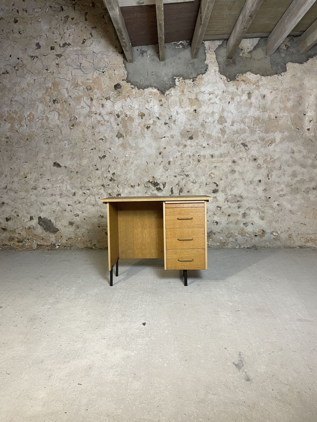 Vintage Wooden Desk, 1960s