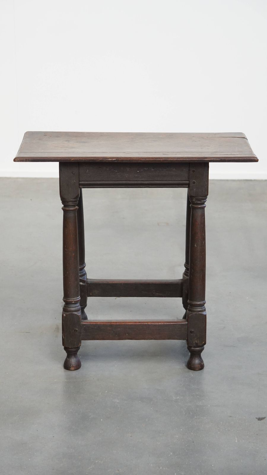 Charming, Large Antique English Side Table/Stool With A Beautiful Patina photo furniture