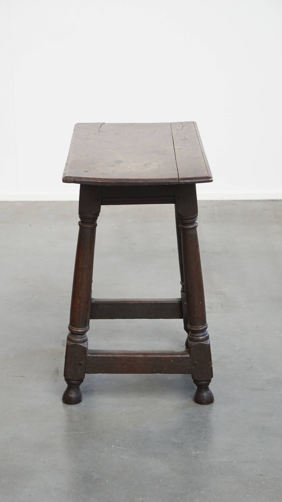 Charming, Large Antique English Side Table/Stool With A Beautiful Patina photo for sale