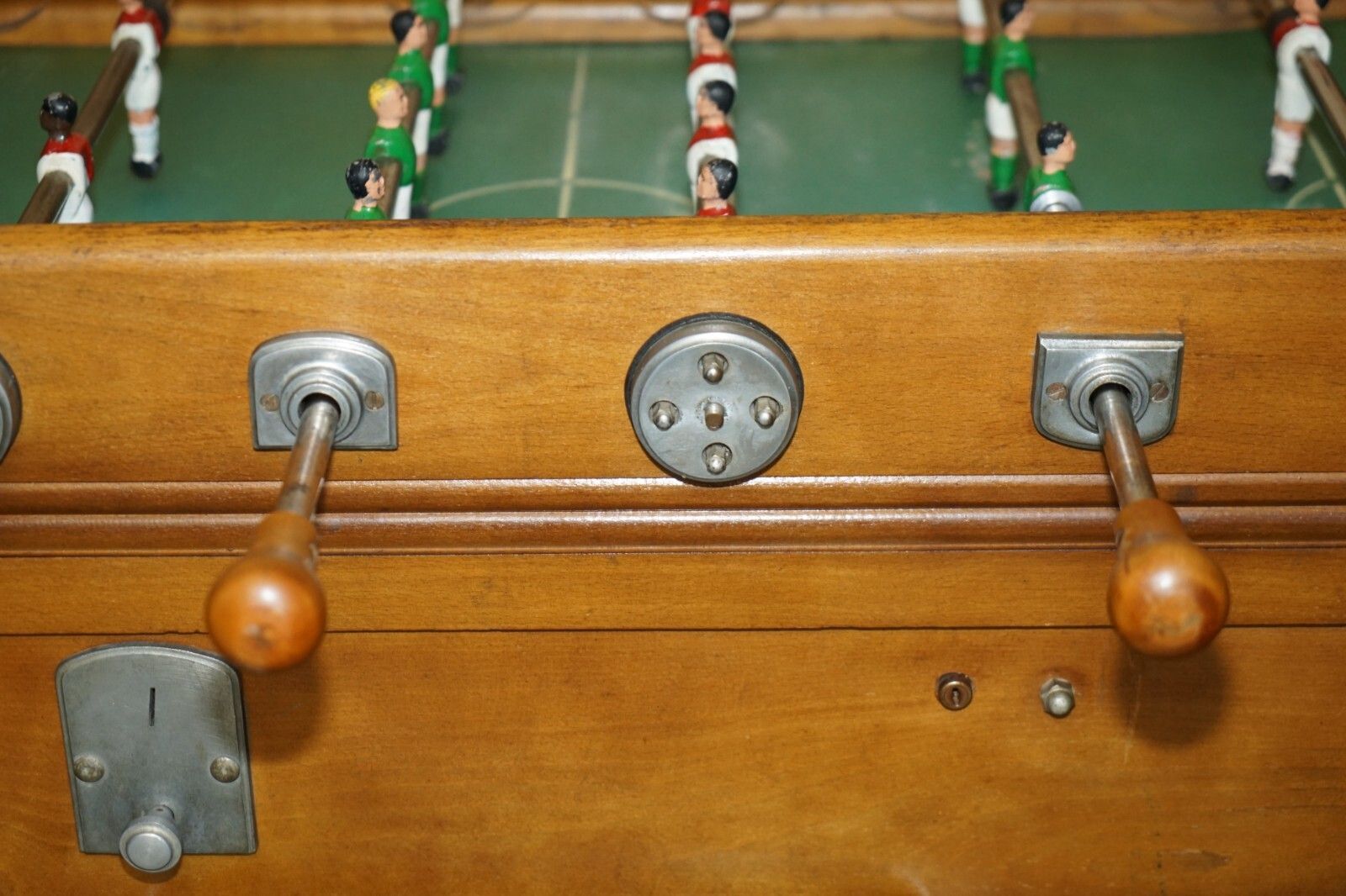 5950.0 Antique French Cir 1920's R Wolff Les Jeux Automatiques Football Foosball Table photo