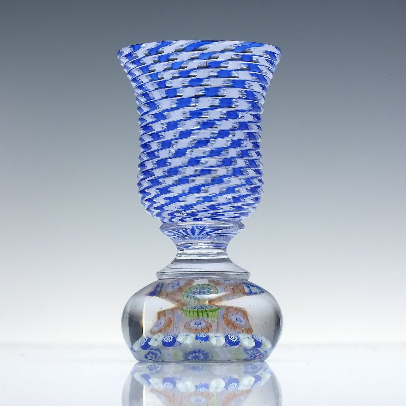 Rare 19th Century French Baccarat Paperweight With Vase Attachment C1850 photo Home Decor