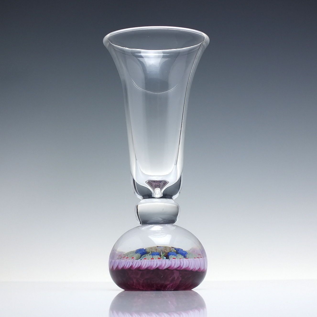 20th Century Vintage Glass Paperweight Vase photo 160.0