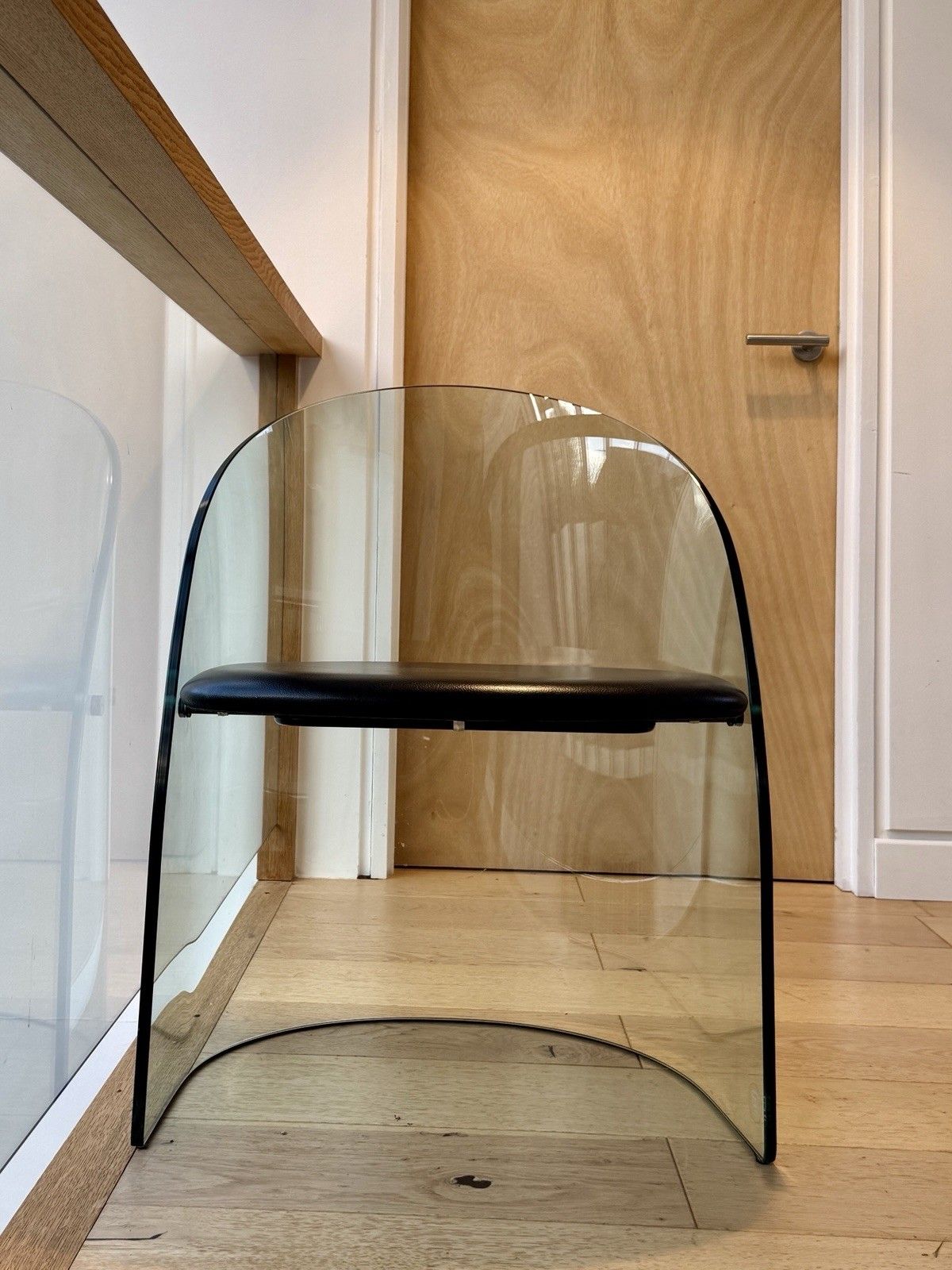 1980s Glass Framed Chair By Fiam Of Italy In The Style Of Louis Dierra photo Furniture