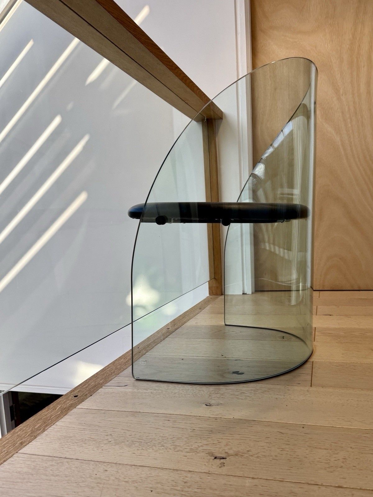 photo furniture 1980s Glass Framed Chair By Fiam Of Italy In The Style Of Louis Dierra