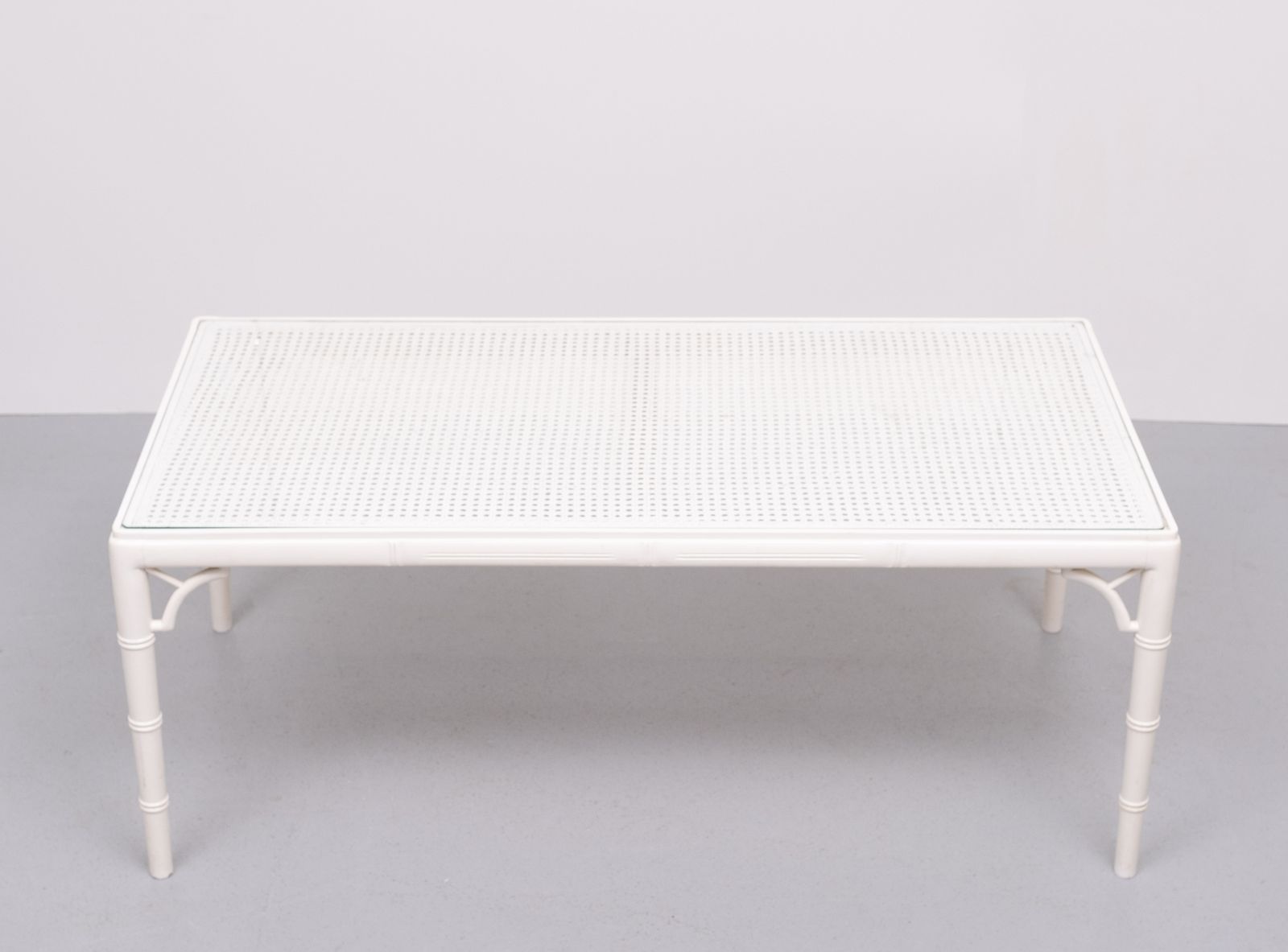 Faux Bamboo Chippendale Coffee Table 1970s France photo Garden Furniture