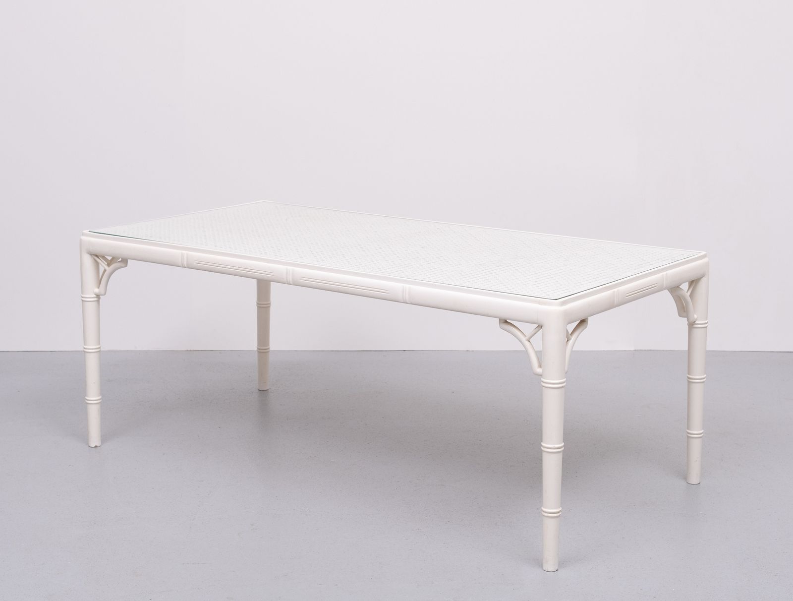 Faux Bamboo Chippendale Coffee Table 1970s France photo 1250.0