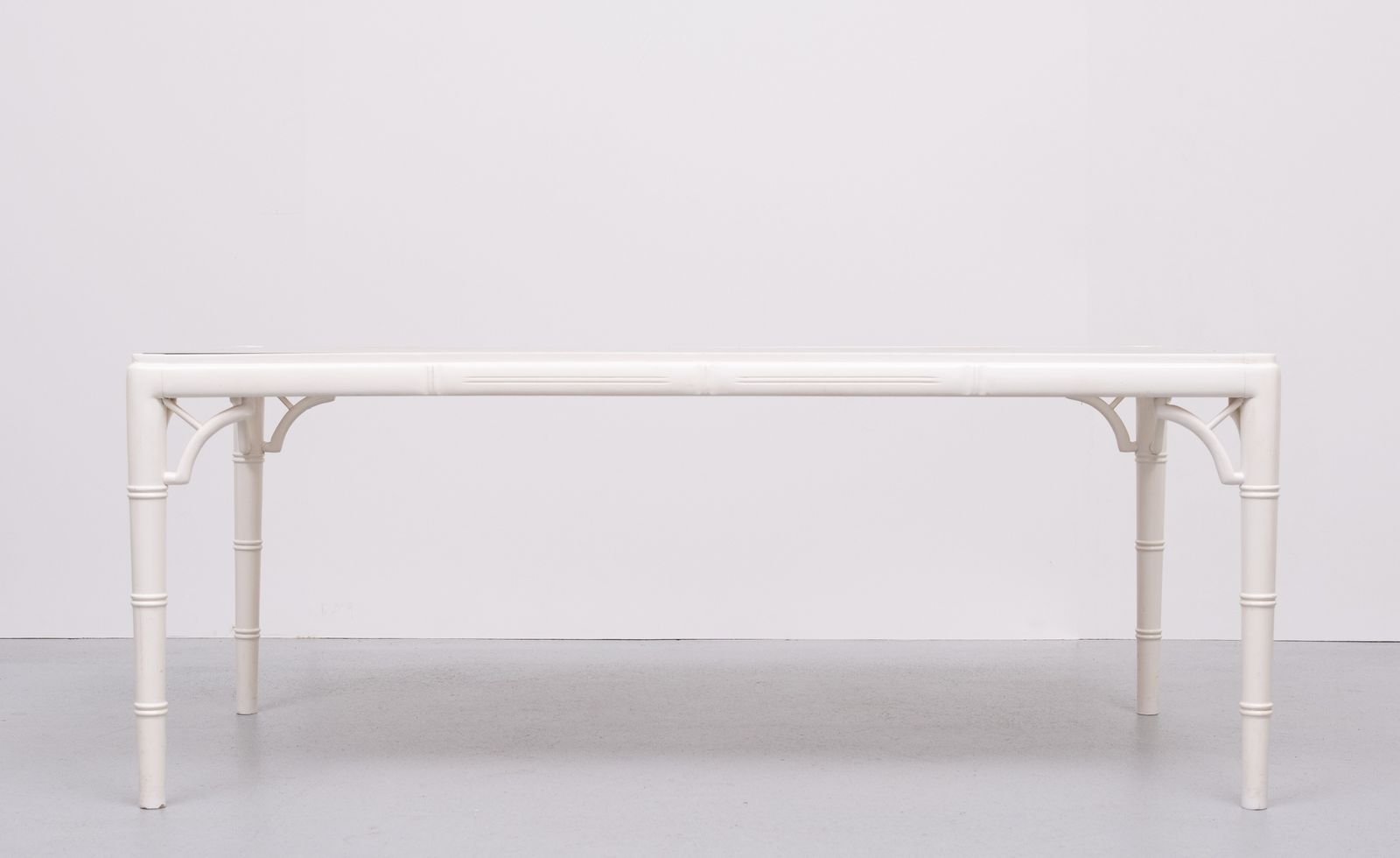 Faux Bamboo Chippendale Coffee Table 1970s France photo buy