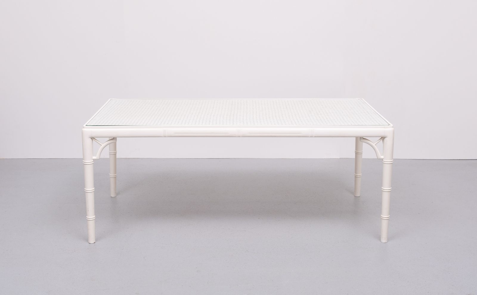 Garden Furniture Faux Bamboo Chippendale Coffee Table 1970s France photo
