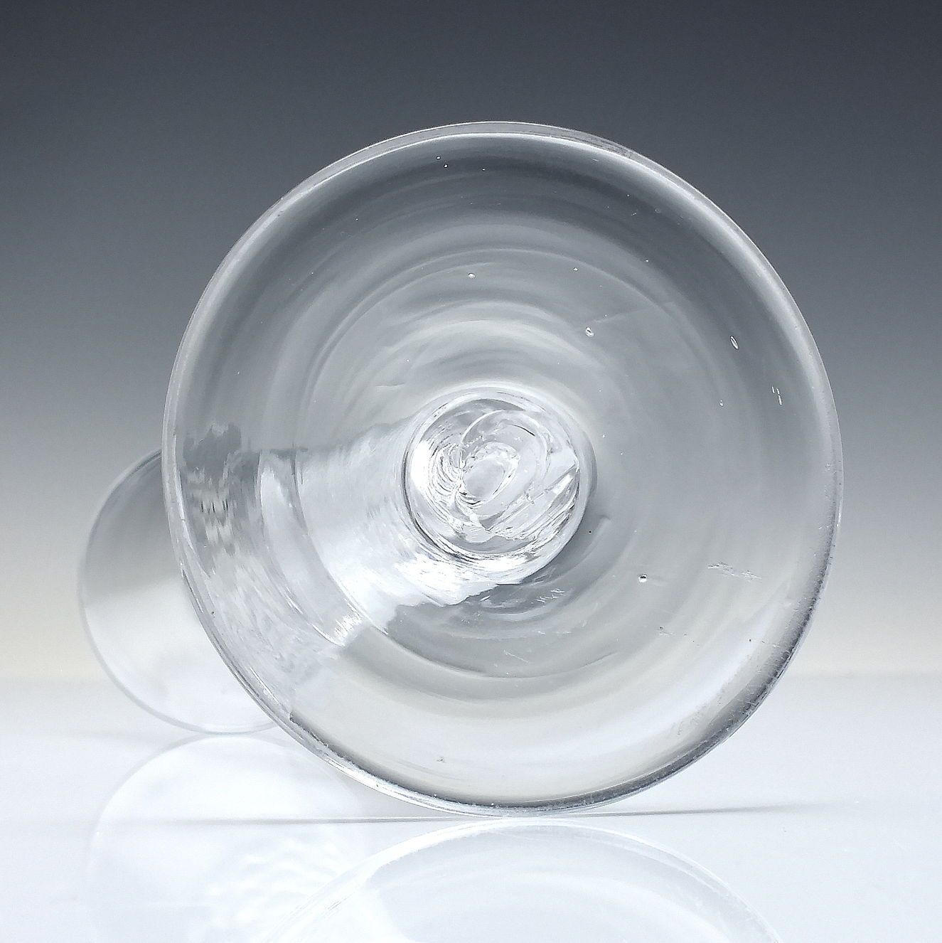 Rare Antique Georgian Air Champagne Flute Glass C1750 (8.5 Inches Tall) photo vinterior
