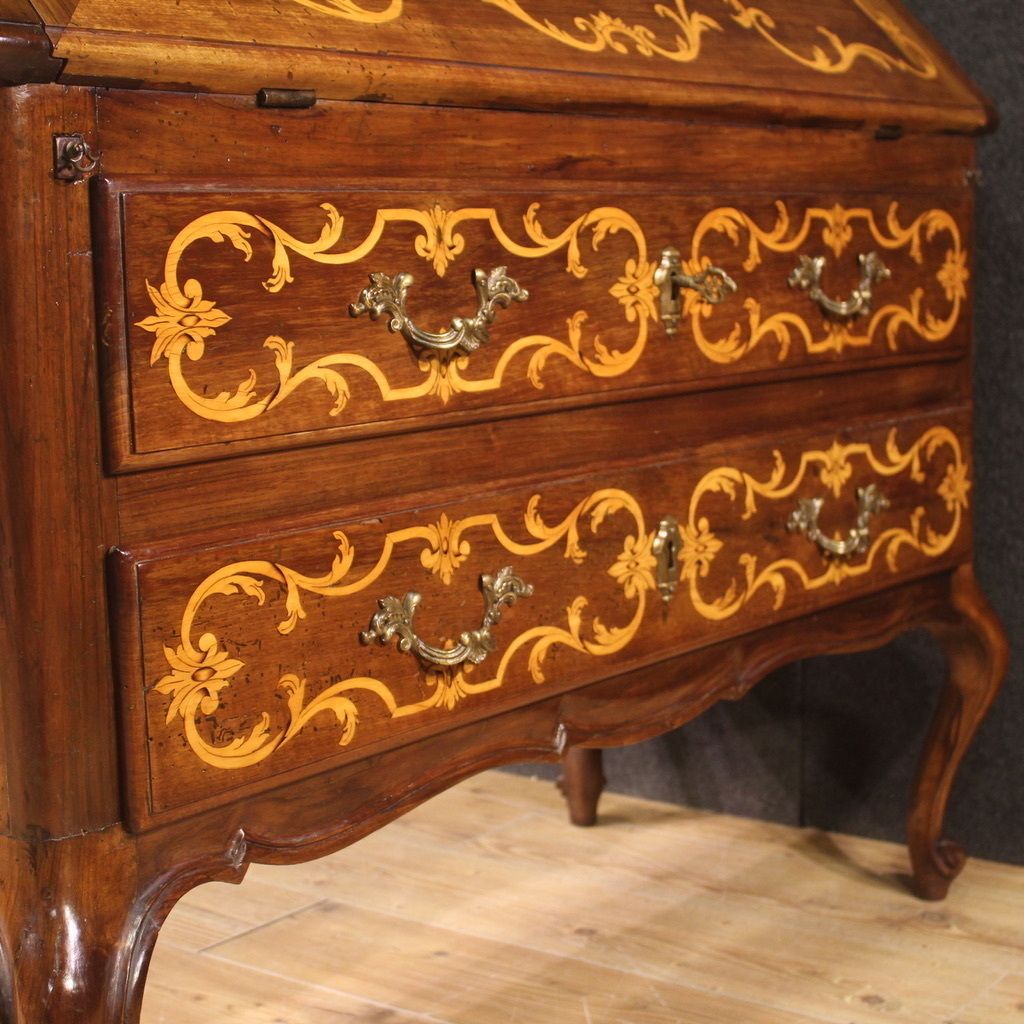 Great Inlaid Bureau From The First Half Of The 20th Century photo furniture
