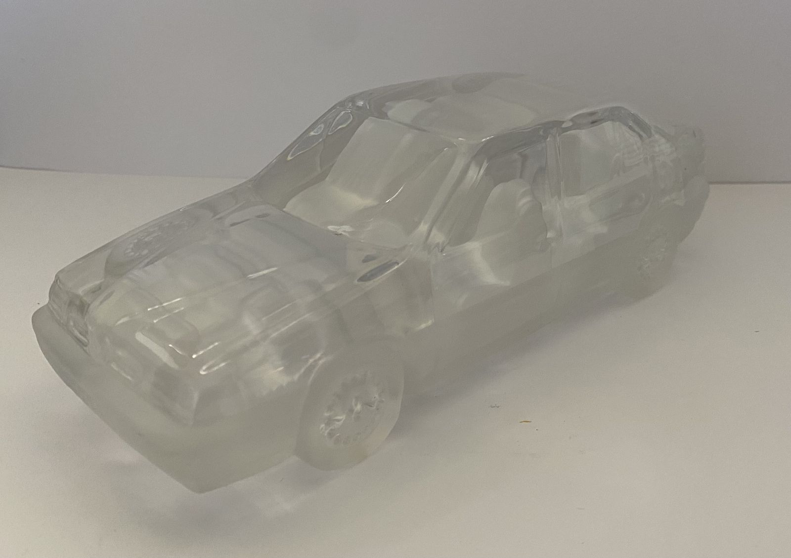 Daum France, Limited Edition, Alpha Romeo 155 Lead Crystal Desktop Model, 1/20th Scale photo furniture
