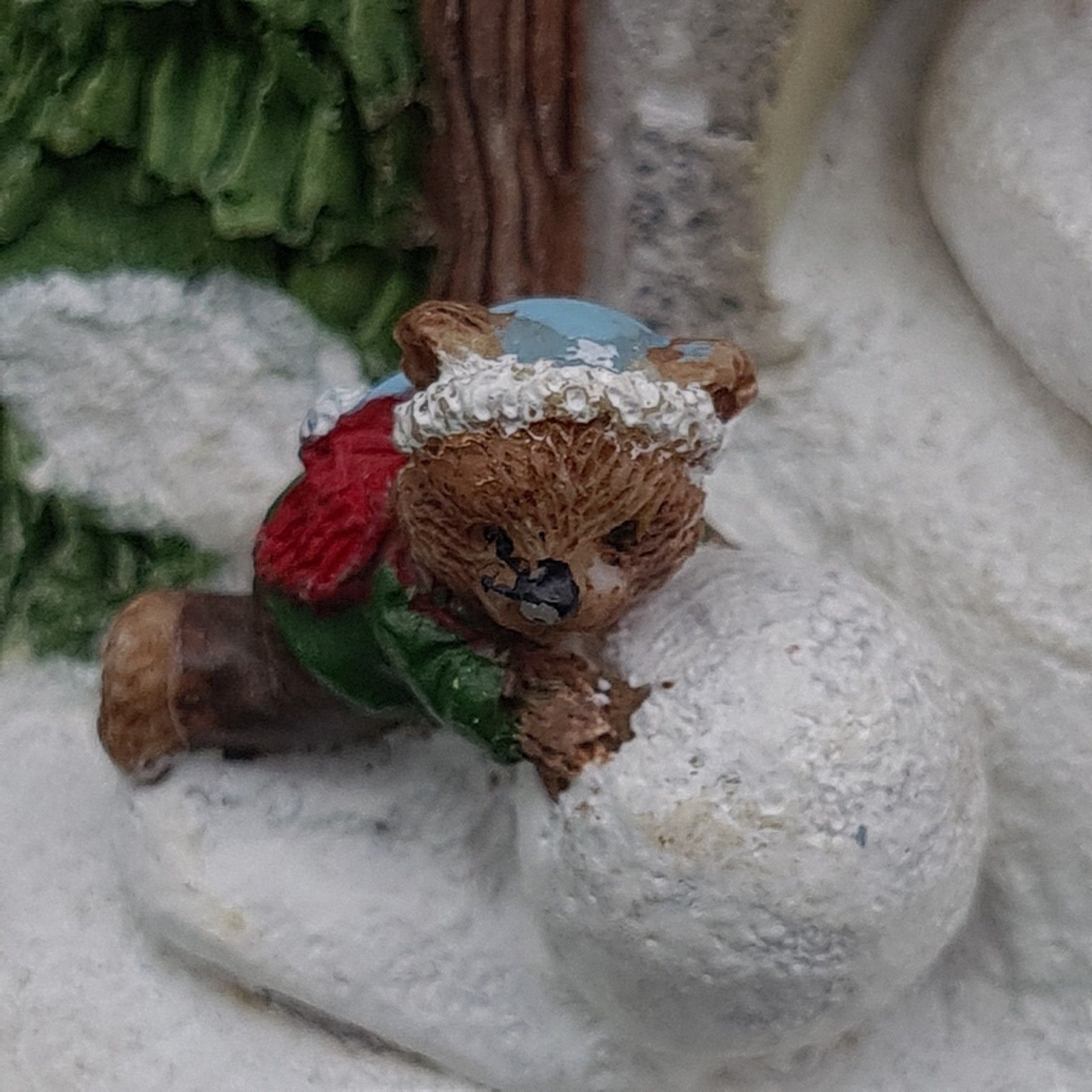50.0 Light Up Christmas Music Box Teddy Bear Snowman & Bears Playing To Xmas Song photo