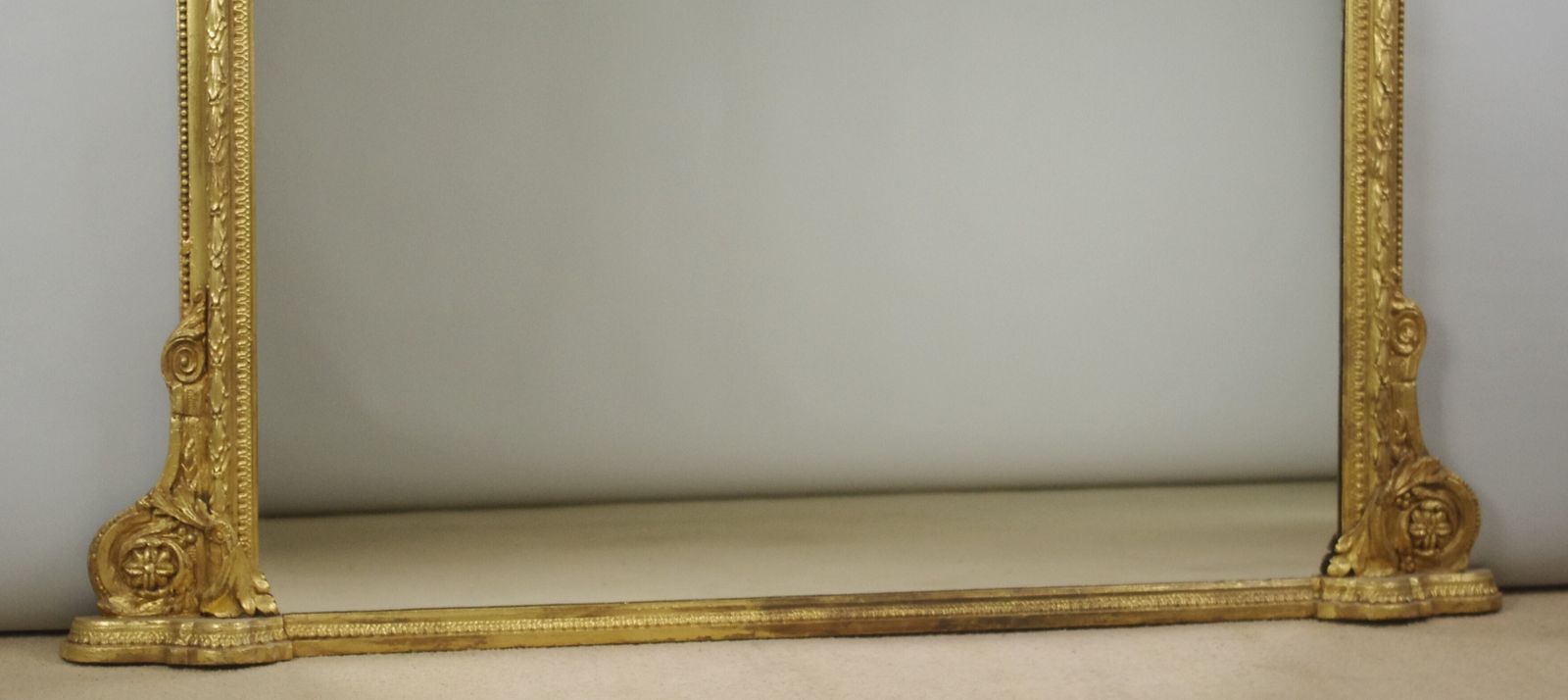 Victorian Gilt Large Arch Top Overmantle Mirror photo buy