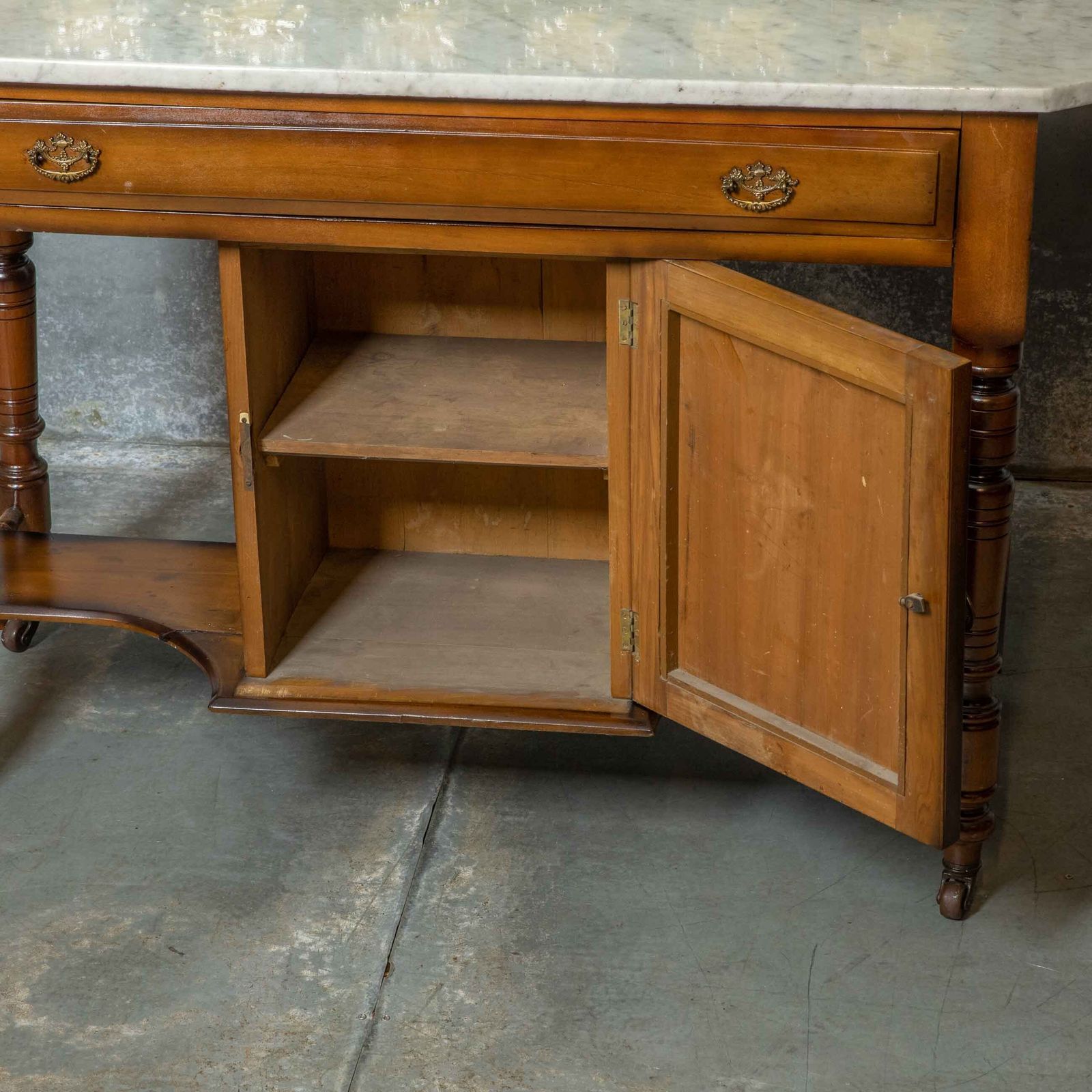 Late Victorian Walnut Washstand photo furniture